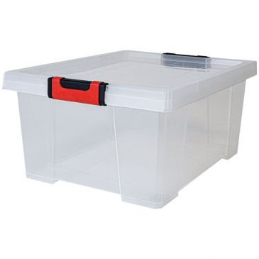 Boite de rangement avec couvercle Clipstock 30 L naturel