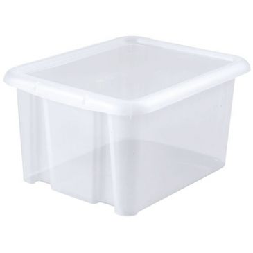Boîte de rangement - Funny Box - 30 L - avec couvercle -  naturel