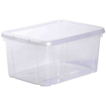 Boîte de rangement - Funny Box - 8 L - avec couvercle -  naturel