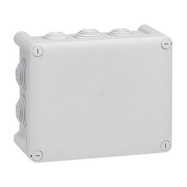 Boîte dérivation 155x110x74 Plexo gris 10 embouts vrac