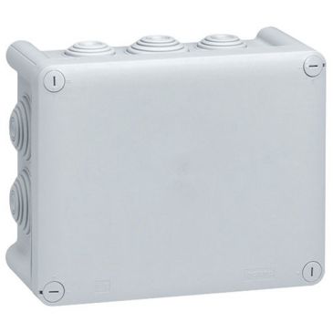 Boîte dérivation 180x140x86 Plexo gris 10 embouts vrac