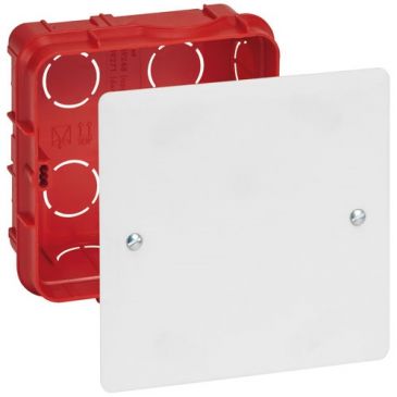 Boîte dérivation à encastrer 85x85x40 /matériau plein