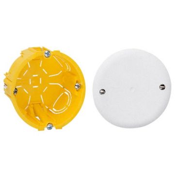 Boîte dérivation à encastrer d.80mm pour plaque de plâtre