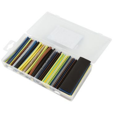 Manchon thermo-rétractable - 10 cm - 5 couleurs -  boite de 90 assortis 