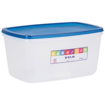 Boite alimentaire - rectangulaire - 5.5 L - couvercle turquoise