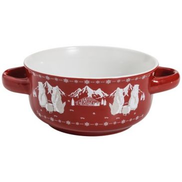 Bol à soupe 13.5 cm Rouge - Marmottes