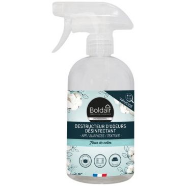 Gel destructeur d'odeurs désinfectant parfum fleur de coton 500 ml