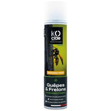 Bombe mousse guêpes frelons à base de latex 300 ml