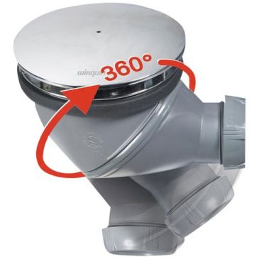 Bonde de douche multidirectionnelle james ø 90 mm avec dome