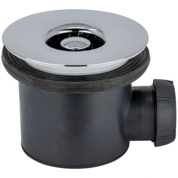 Bonde de douche à tourbillon - D90 mm - grille ABS - horizontale