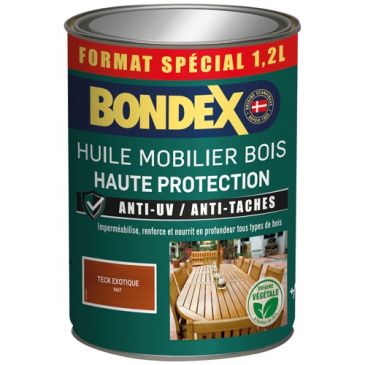 Huile Mobilier Bois 1,2 L Mat - Teck Exotique