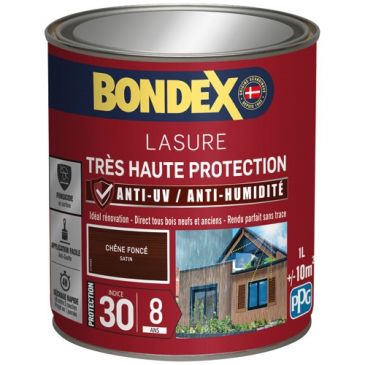 Bondex lasure ind 30 / 8 ans 1 L chêne foncé