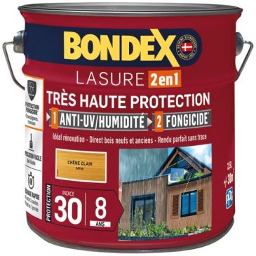Bondex lasure ind 30 / 8 ans 2.5 L chêne clair