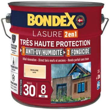 Bondex lasure ind 30 / 8 ans 2.5 L incolore