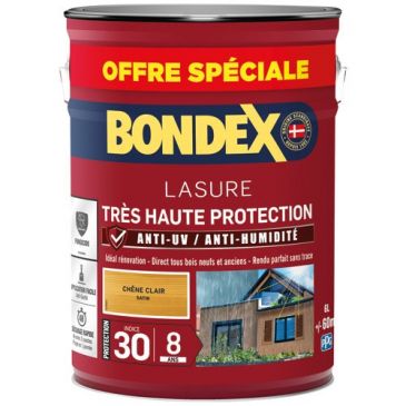 Bondex lasure ind 30 / 8 ans 6 L chêne clair