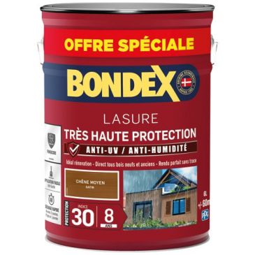 Bondex lasure ind 30 / 8 ans 6 L chêne moyen