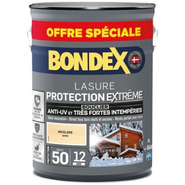 Bondex lasure ind 50 / 12 ans 6l incolore