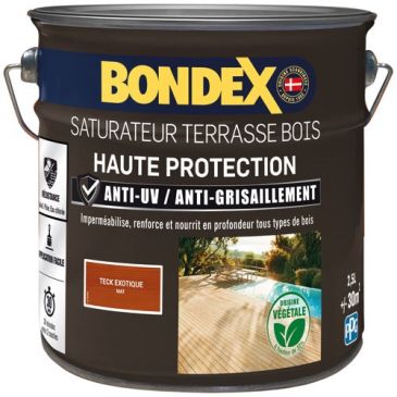 Saturateur Terrasse Bois 2,5 L Mat - Teck Exotique