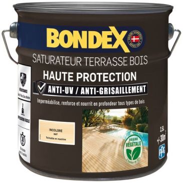 Bondex saturateur bois 2.5l incolore