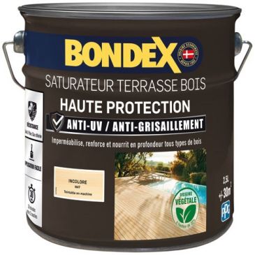 Saturateur Terrasse Bois 2,5 L Mat - Incolore