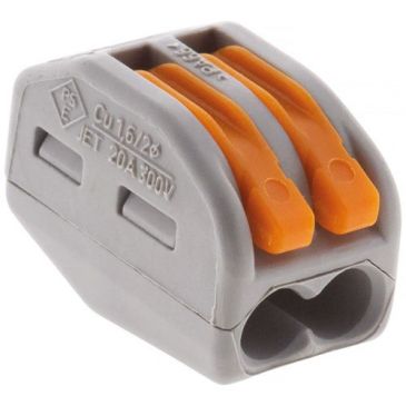Borne wago 2 entrées série 222 sachet de  10