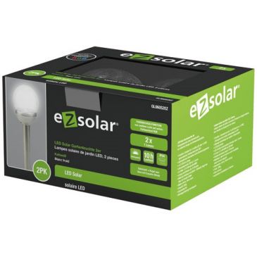 Borne solaire led multicolore  2 lm IP44 - lot de 2