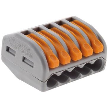 Borne wago 5 entrées serie 222 sachet de 5