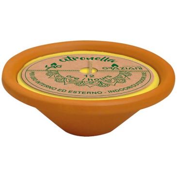 Bougie citronnelle pot terre cuite Livorno 12 x 4.7 cm 12 h