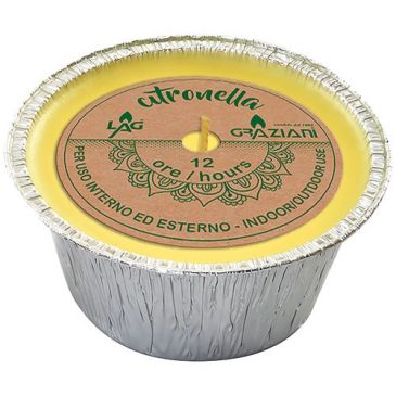 Bougie citronnelle recharge Freenight Alu 8 x 4.5 cm 12 h