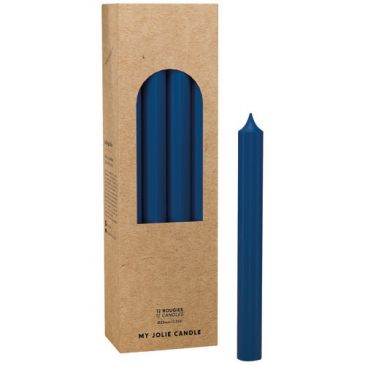 Bougie droite bleu marine