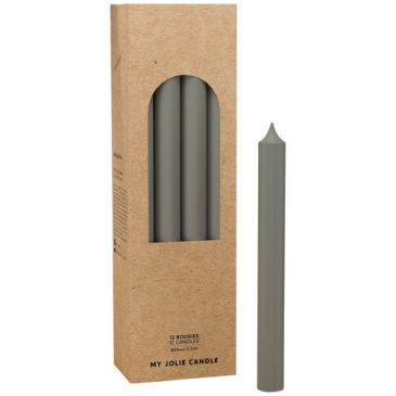 Bougie droite gris
