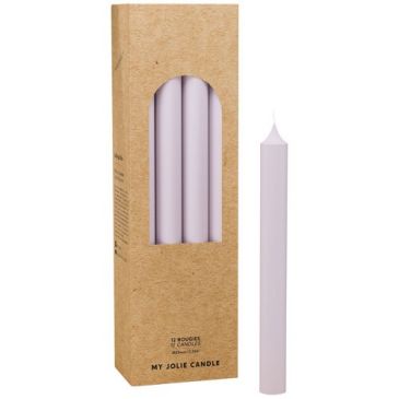 Bougie droite lilas