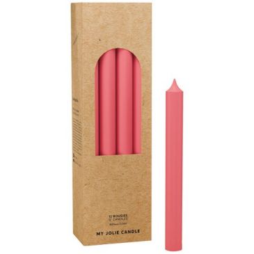 Bougie droite rose claire