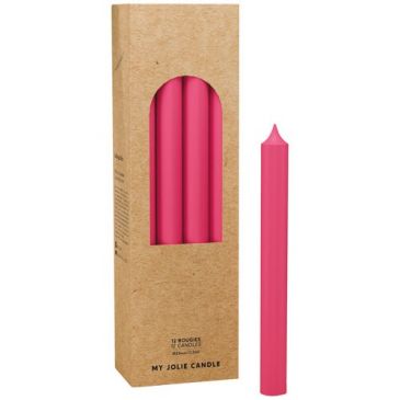 Bougie droite rose fonce