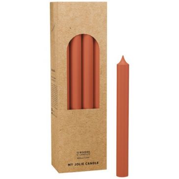 Bougie droite terracotta