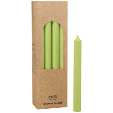 Bougie droite vert olive