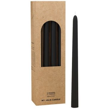 Bougie flambeau noir