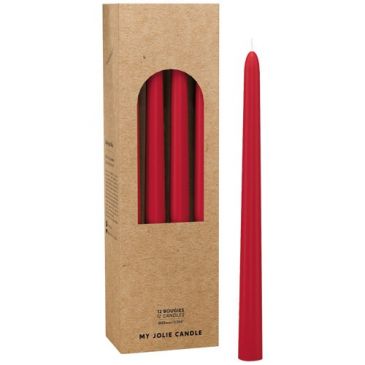 Bougie flambeau rouge noel