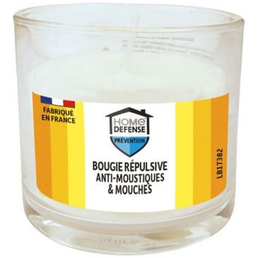 Bougie répulsive anti-moustiques et anti-mouches 90 gr
