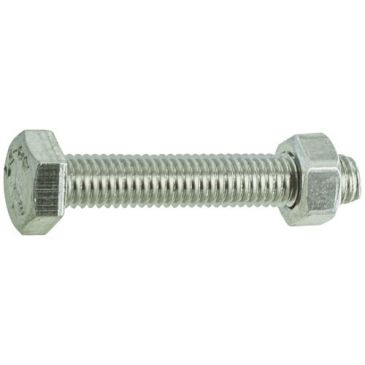Boulon inox a4 tête hexagonale 6 x 15 mm sachet de 12