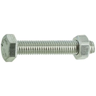 Boulon inox a4 tête hexagonale 6 x 20 mm sachet de 8
