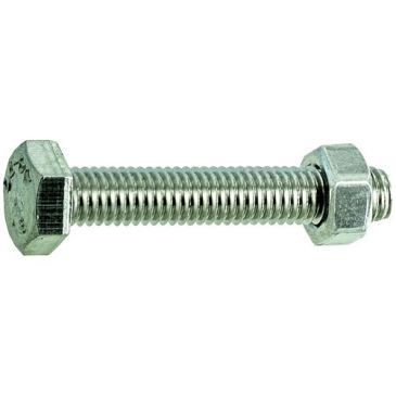 Boulon inox a4 tête hexagonale 8 x 50 mm sachet de 4