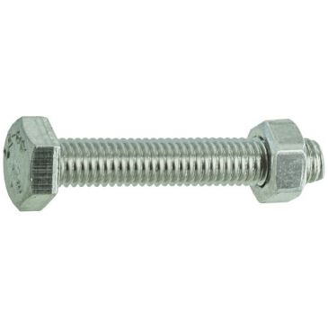 Boulon inox a4 tête hexagonale 8 x 80 mm sachet de 3