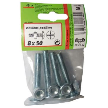 Boulon poêlier azi 8x50 sc