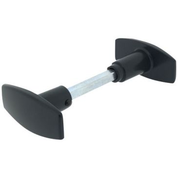 Bouton double chantier gris ral7016 carré de 6 et 7 mm