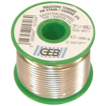 Bobine étain/cuivre 3% - 250 g