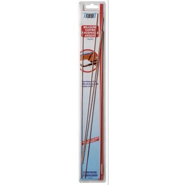 Brasure cuivre/phosphore/argent - lot de 5 baguettes