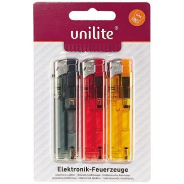 Briquet transparent éléctronique x3