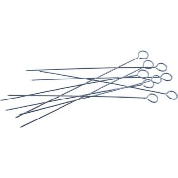 Lot 10 brochettes 32 cm en métal