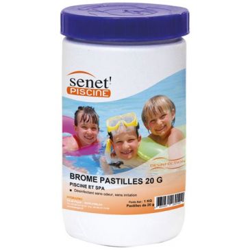 Brome désinfectant pastilles 20g en boite de 1kg